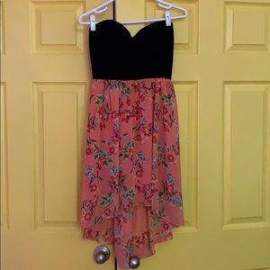 Strapless spring dress